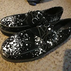SALE!!Black suede TUK creepers like new